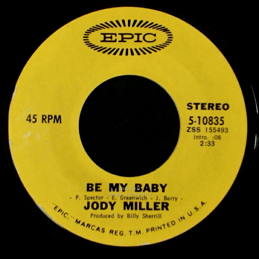 Jody Miller - Your Love's Been A Long Time Coming / Be My Baby side B