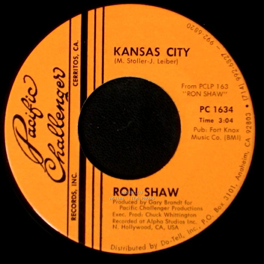 Ron Shaw - Kansas City / I Cry Instead side A