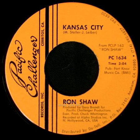 Ron Shaw - Kansas City / I Cry Instead side A