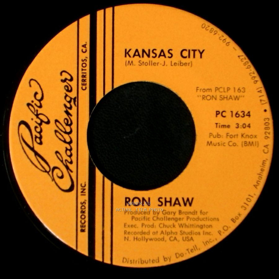 Ron Shaw - Kansas City / I Cry Instead side A