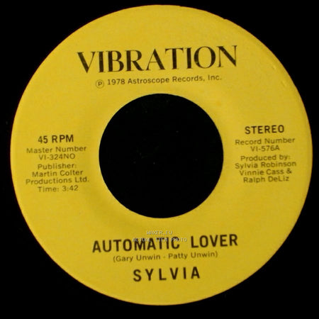 Sylvia - Stop Boy / Automatic Lover side A