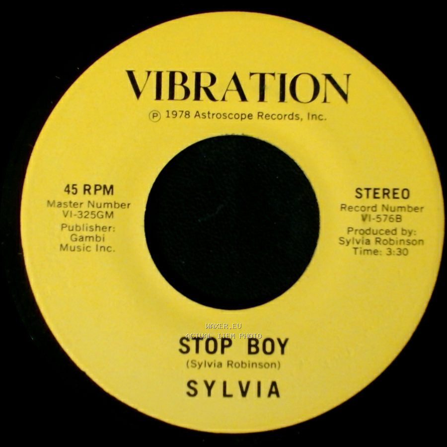 Sylvia - Stop Boy / Automatic Lover side B