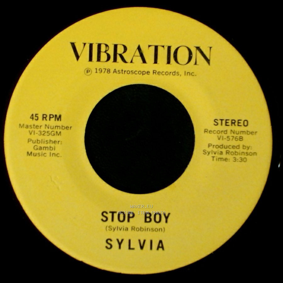 Sylvia - Stop Boy / Automatic Lover side A