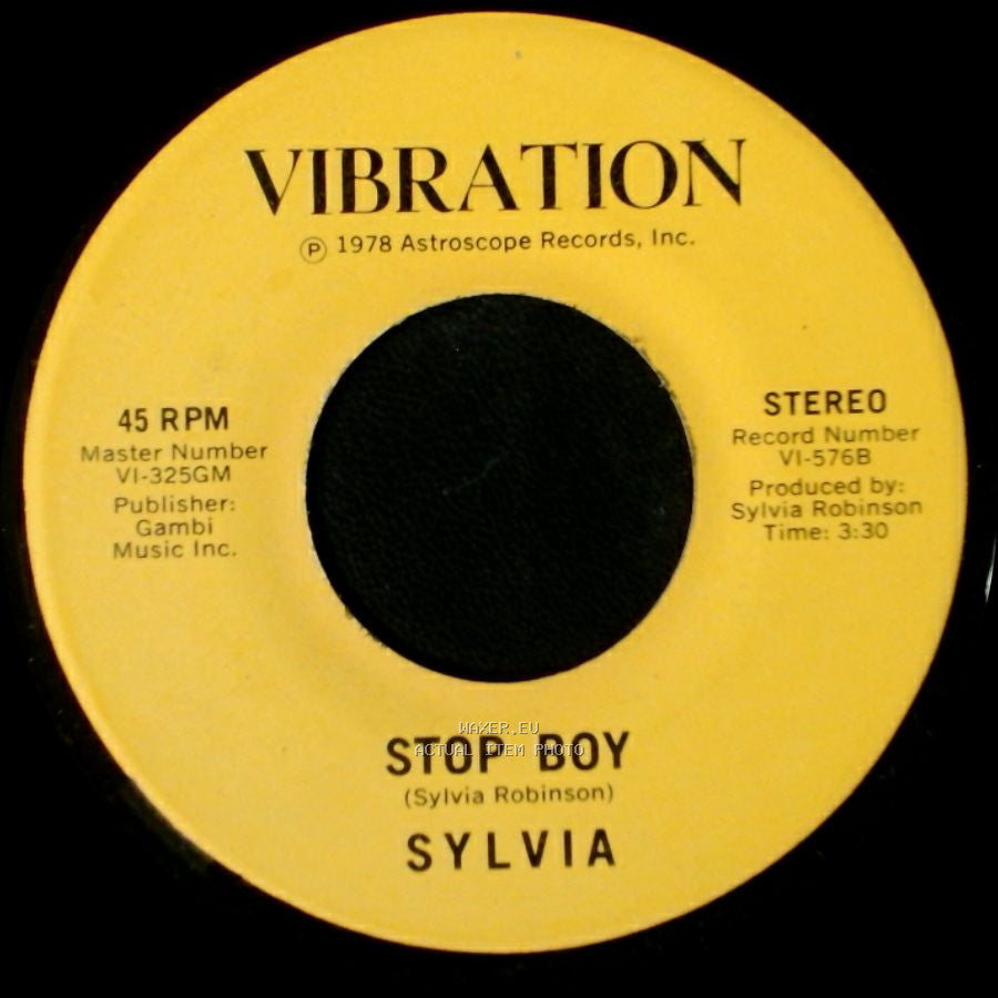 Sylvia - Stop Boy / Automatic Lover side A