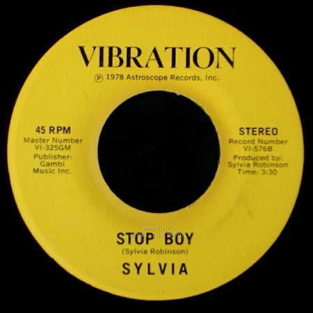 Sylvia - Stop Boy / Automatic Lover side A