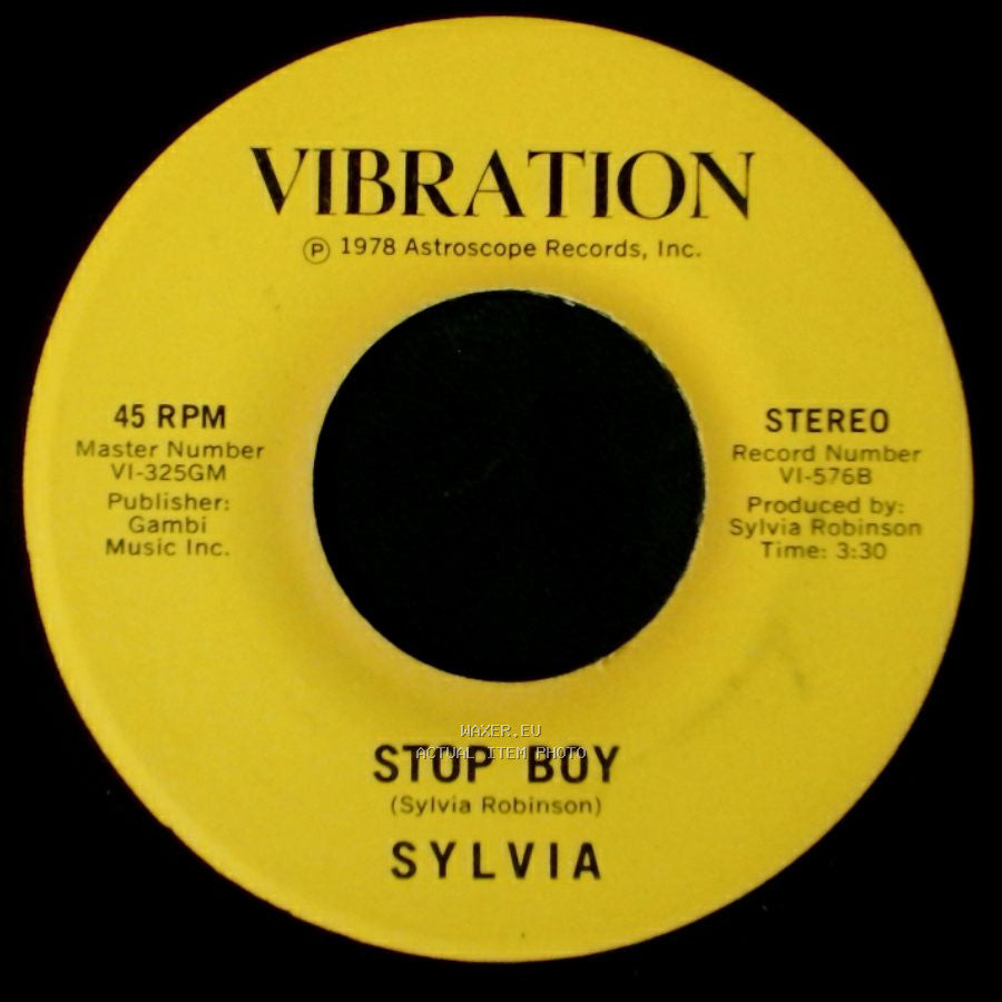 Sylvia - Stop Boy / Automatic Lover side A
