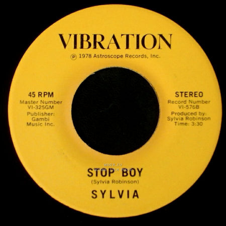 Sylvia - Stop Boy / Automatic Lover side B