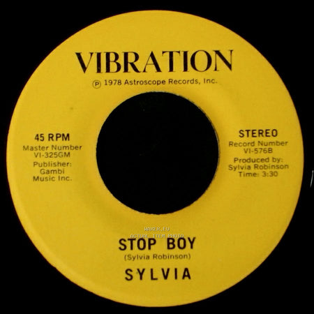 Sylvia - Stop Boy / Automatic Lover side A
