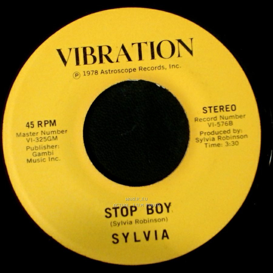 Sylvia - Stop Boy / Automatic Lover side A