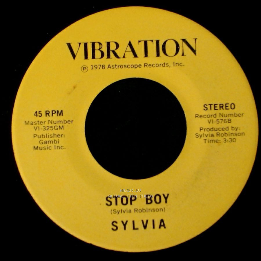Sylvia - Stop Boy / Automatic Lover side A
