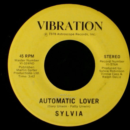 Sylvia - Stop Boy / Automatic Lover side A