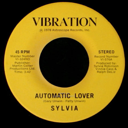 Sylvia - Stop Boy / Automatic Lover side A