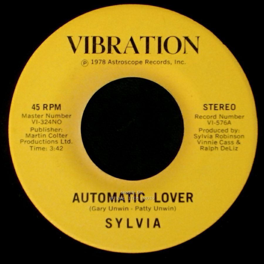 Sylvia - Stop Boy / Automatic Lover side A