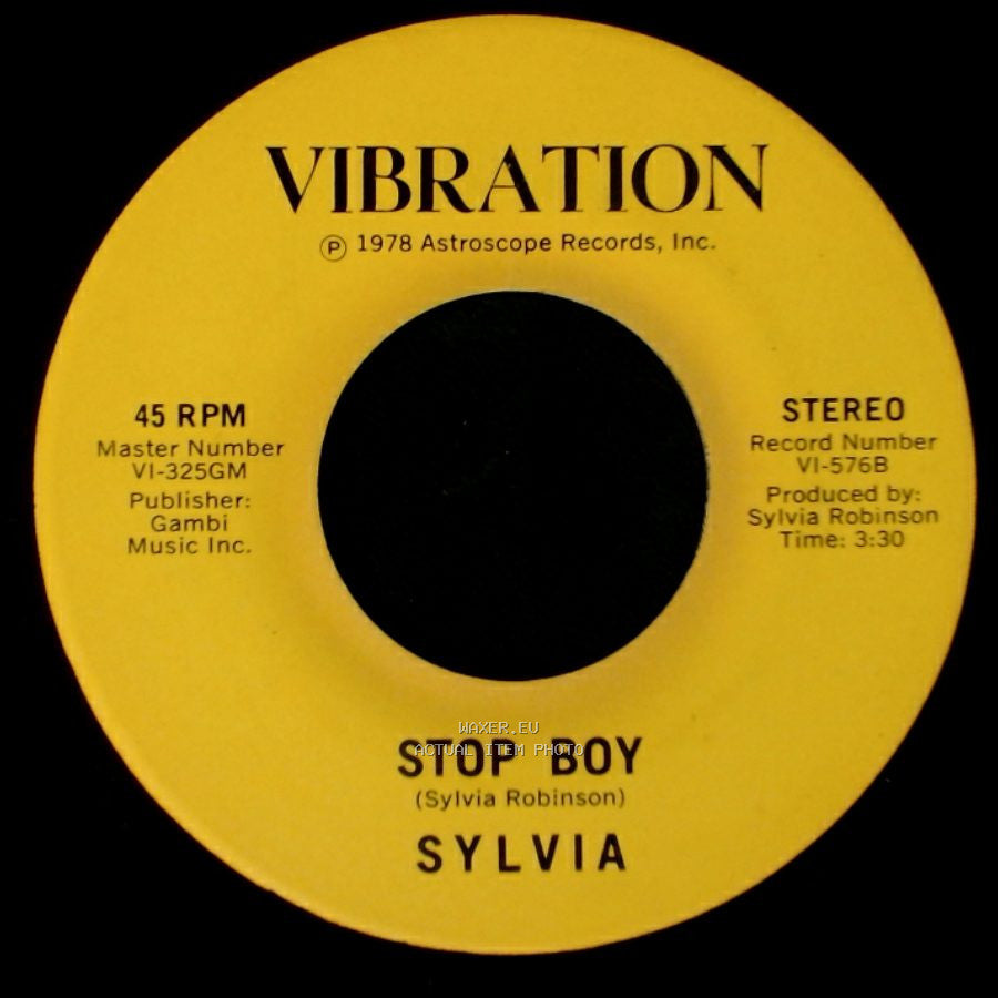 Sylvia - Stop Boy / Automatic Lover side B