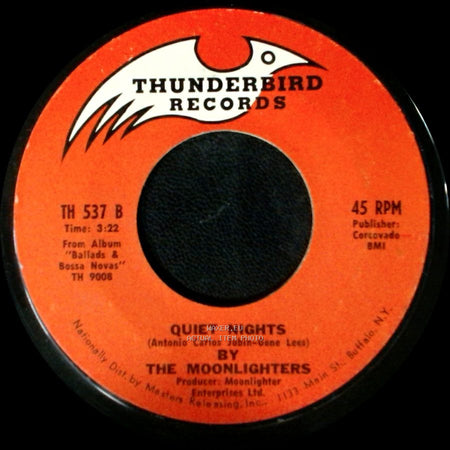 The Moonlighters - Quiet Nights / Don't Get Around Much Anymore side A