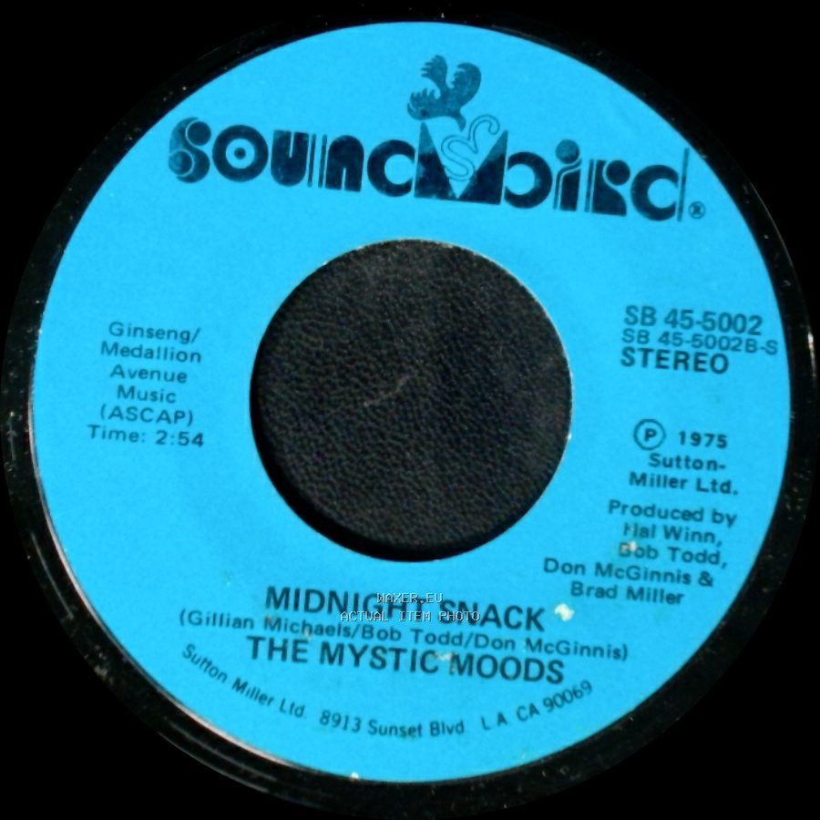 The Mystic Moods - Midnight Snack / Honey Trippin' side B