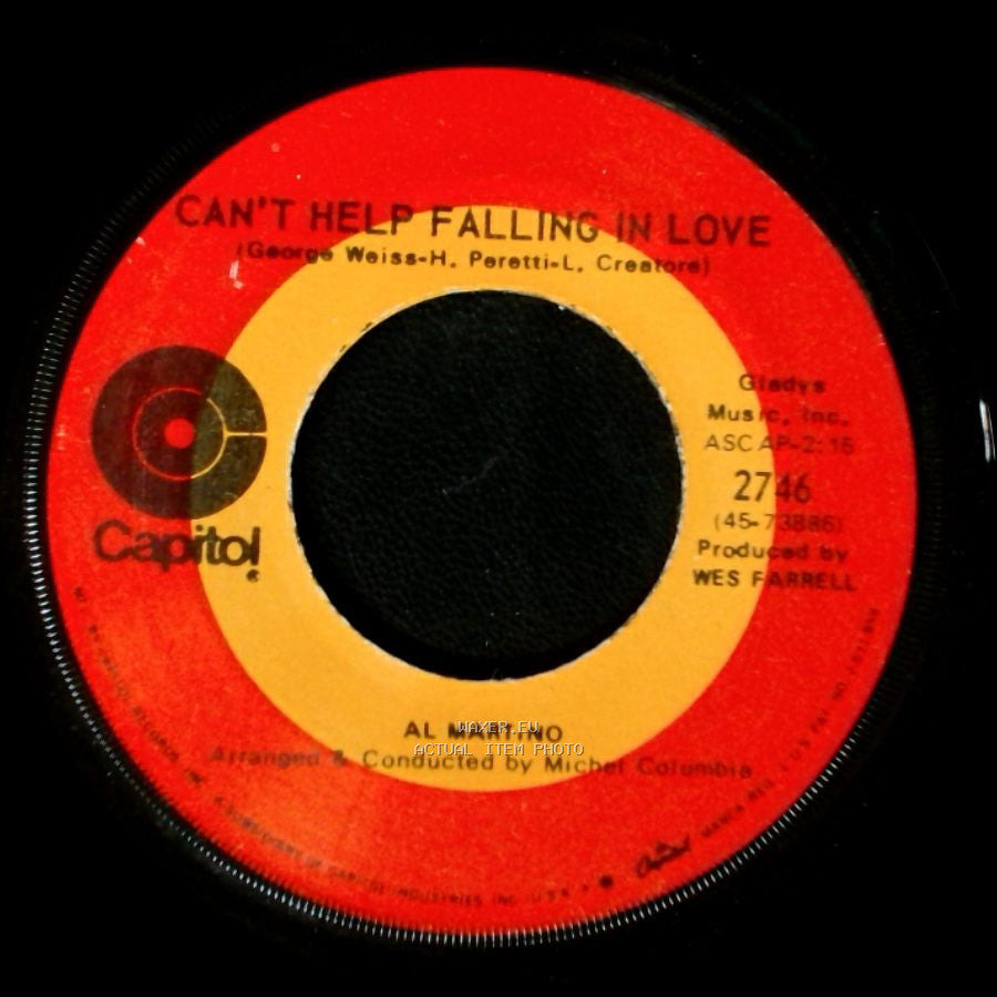 Al Martino - Can't Help Falling In Love / You're All The Woman That I Need side B