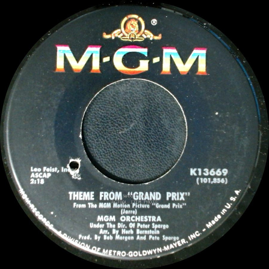 Mgm Orchestra - Theme From "Grand Prix" / Theme From "Grand Prix" side A