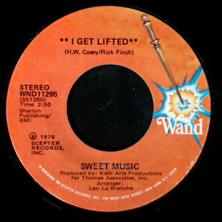 Sweet Music - I Get Lifted (Instrumental) / I Get Lifted side B