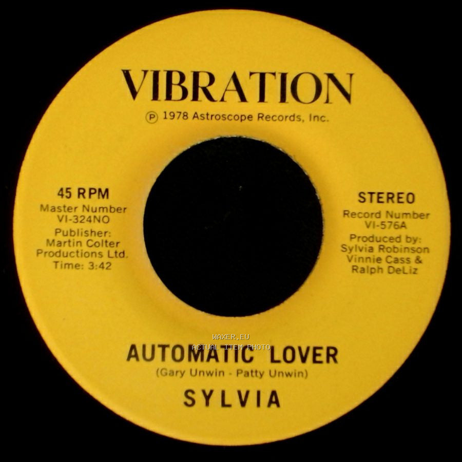 Sylvia - Stop Boy / Automatic Lover side A