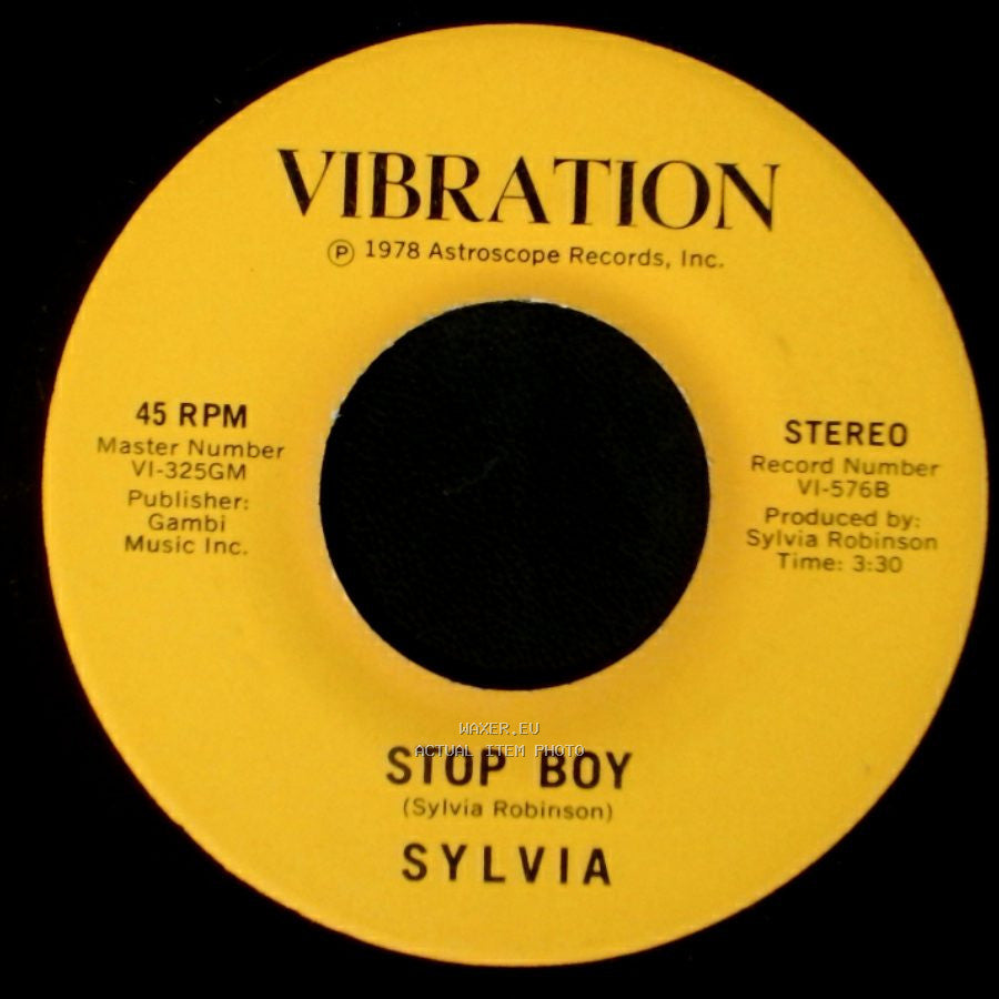 Sylvia - Stop Boy / Automatic Lover side B