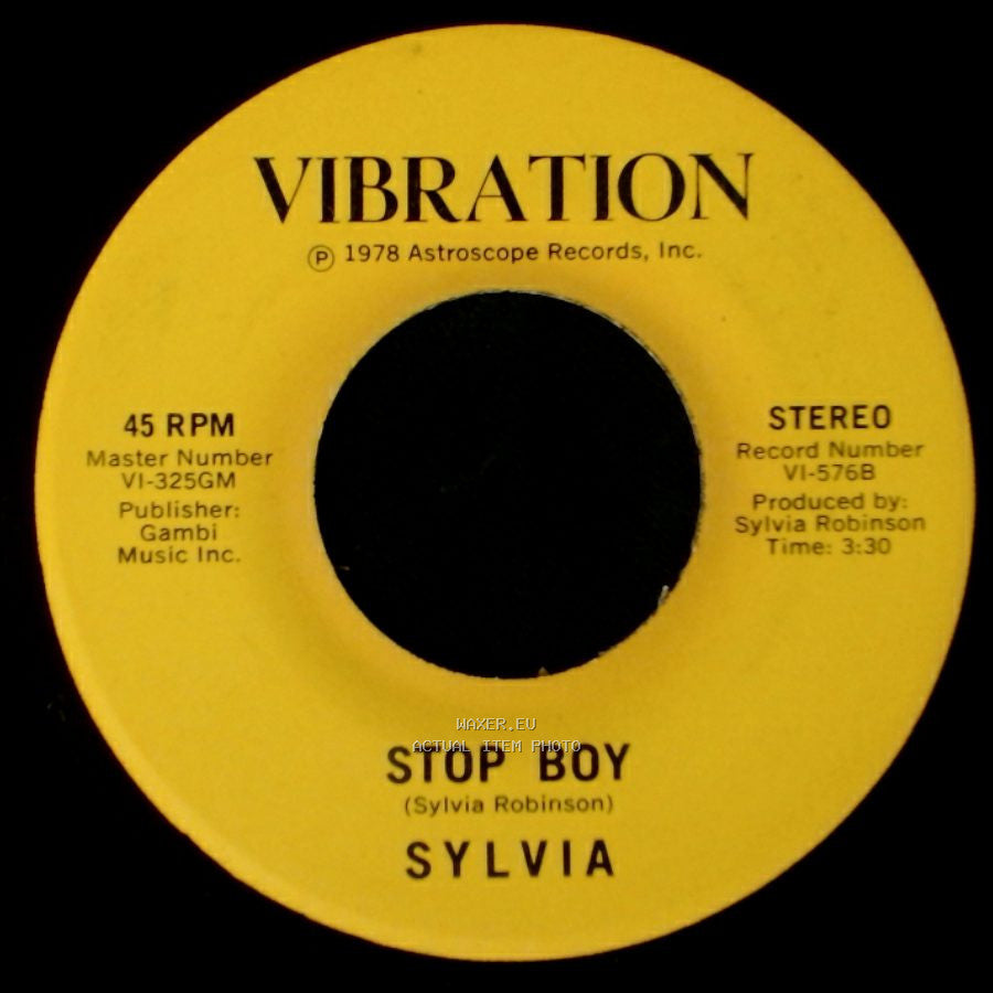 Sylvia - Stop Boy / Automatic Lover side A