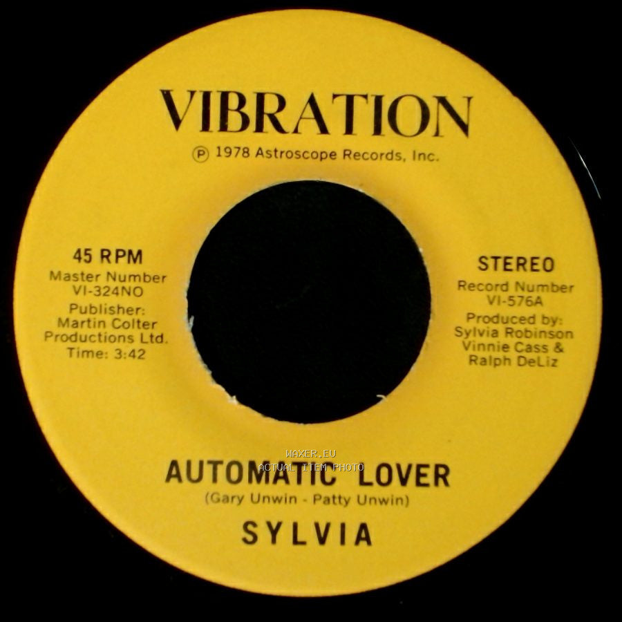 Sylvia - Stop Boy / Automatic Lover side B