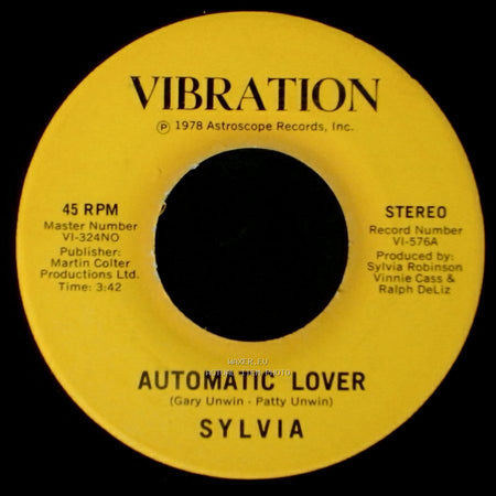 Sylvia - Stop Boy / Automatic Lover side A