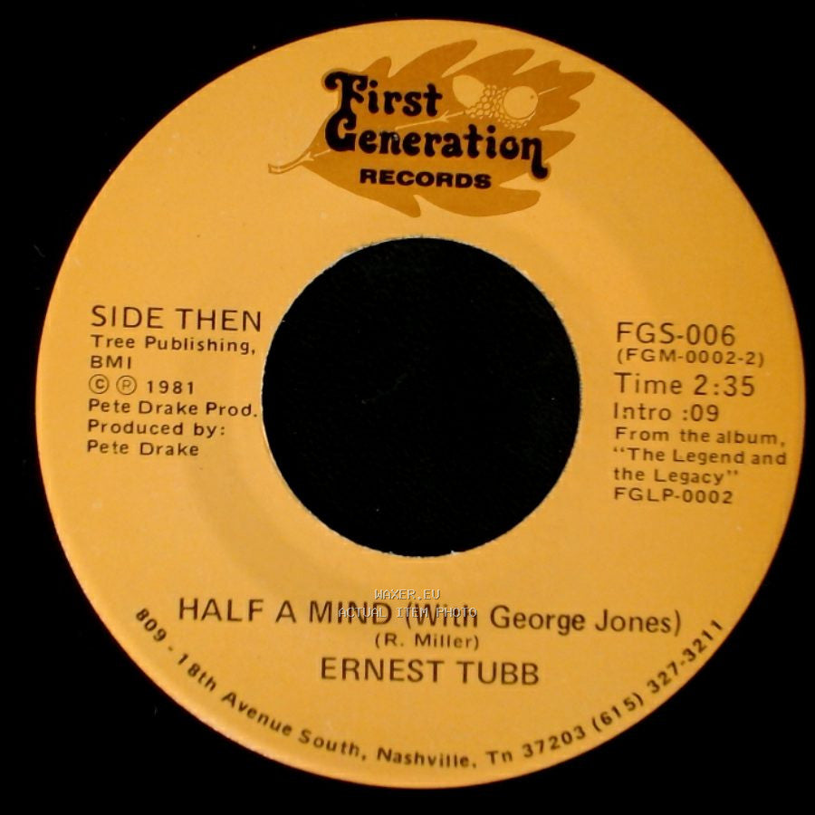 Ernest Tubb - Thanks A Lot (With Loretta Lynn) / Half A Mind (With George Jones) side A