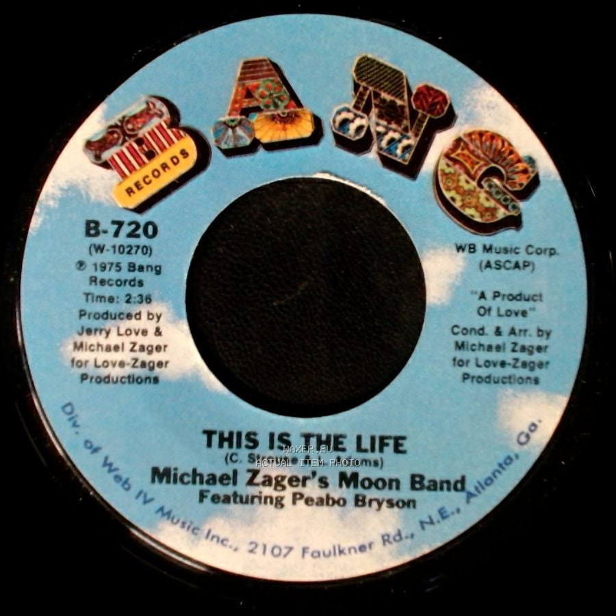 Michael Zager's Moon Band / Michael Zager's Moon Band Featuring: Peabo Bryson - This Is The Life / Do It With Feeling side A