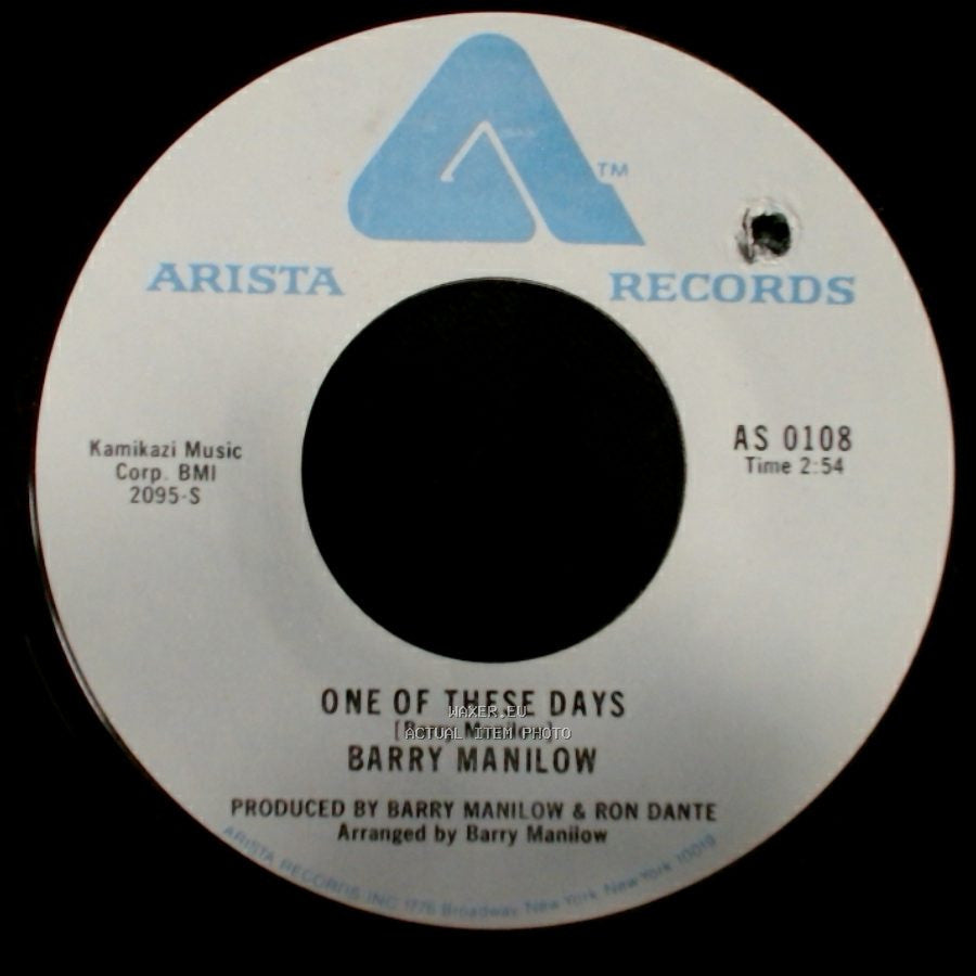 Barry Manilow - It's A Miracle / One Of These Days side B