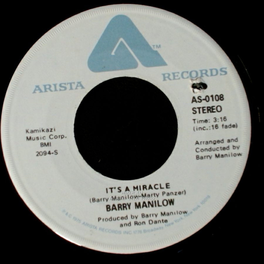 Barry Manilow - It's A Miracle / One Of These Days side A