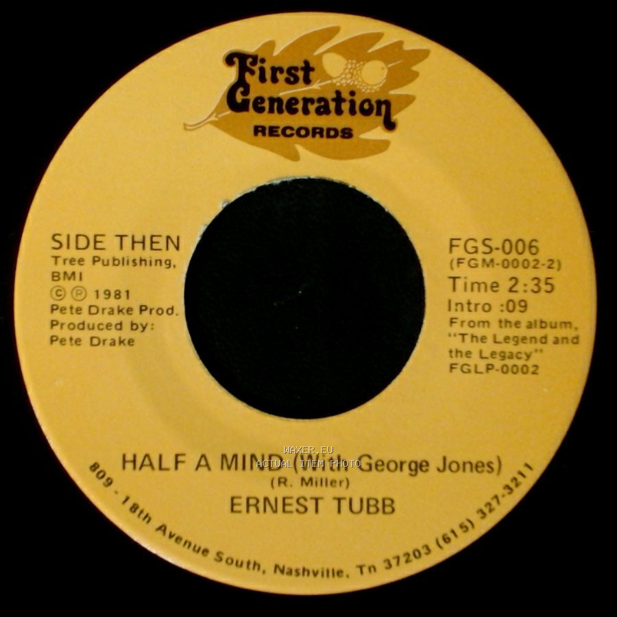 Ernest Tubb - Thanks A Lot (With Loretta Lynn) / Half A Mind (With George Jones) side A