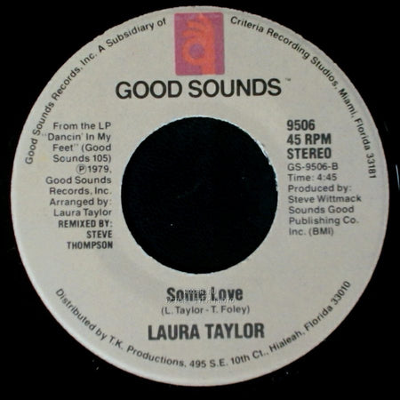 Laura Taylor - All Through Me / Some Love side B