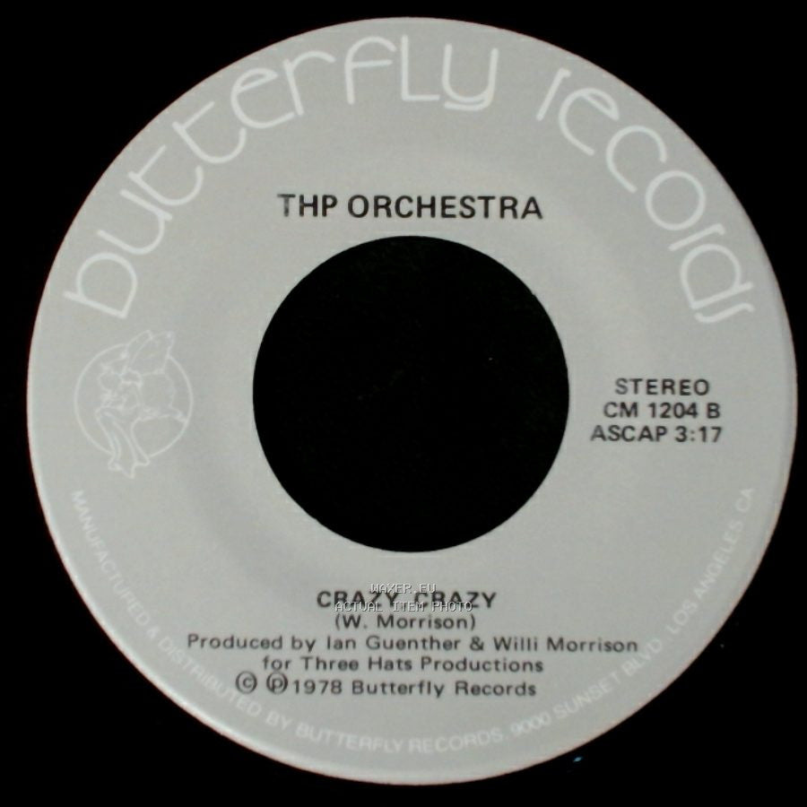 Thp Orchestra - Black Orpheus (Manha De Carnival) / Crazy, Crazy side B
