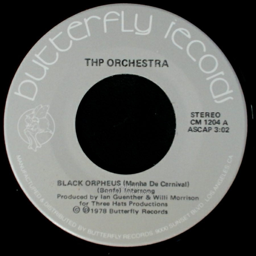 Thp Orchestra - Black Orpheus (Manha De Carnival) / Crazy, Crazy side B