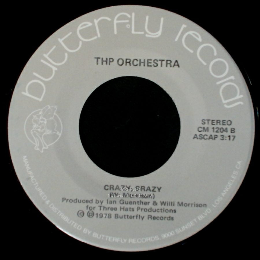 Thp Orchestra - Black Orpheus (Manha De Carnival) / Crazy, Crazy side B