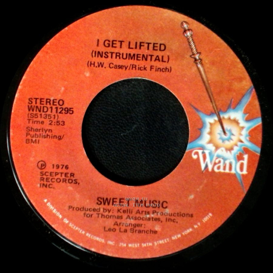 Sweet Music - I Get Lifted (Instrumental) / I Get Lifted side A
