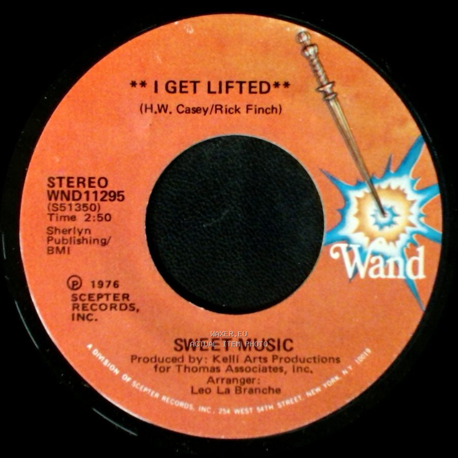 Sweet Music - I Get Lifted (Instrumental) / I Get Lifted side B