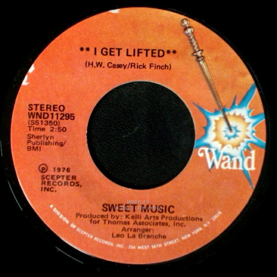 Sweet Music - I Get Lifted (Instrumental) / I Get Lifted side B
