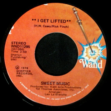 Sweet Music - I Get Lifted (Instrumental) / I Get Lifted side B