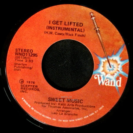 Sweet Music - I Get Lifted (Instrumental) / I Get Lifted side A