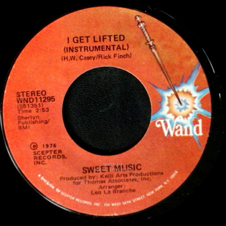 Sweet Music - I Get Lifted (Instrumental) / I Get Lifted side A