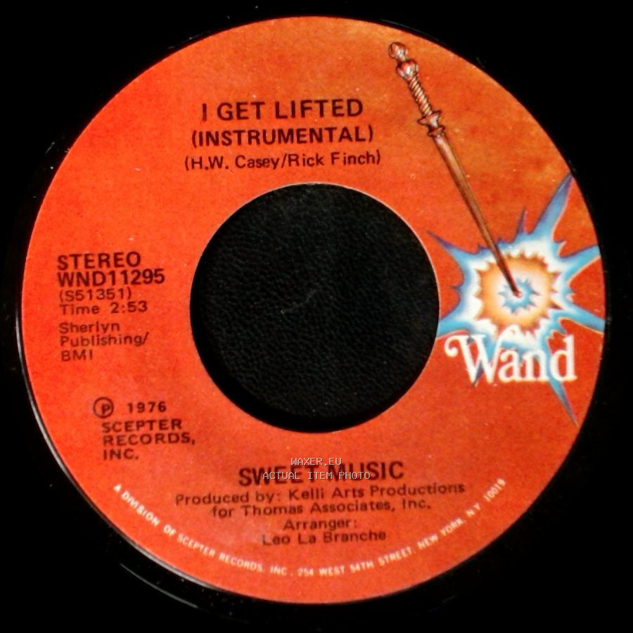 Sweet Music - I Get Lifted (Instrumental) / I Get Lifted side A