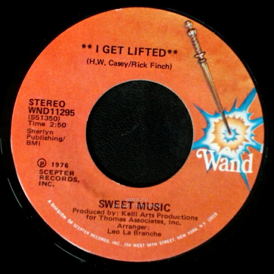Sweet Music - I Get Lifted (Instrumental) / I Get Lifted side B