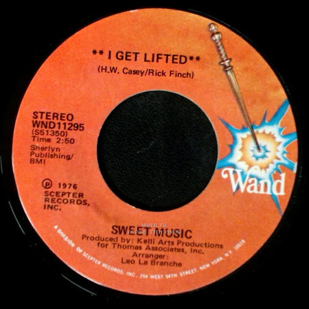Sweet Music - I Get Lifted (Instrumental) / I Get Lifted side B