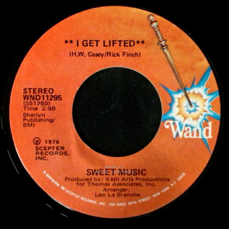 Sweet Music - I Get Lifted (Instrumental) / I Get Lifted side B