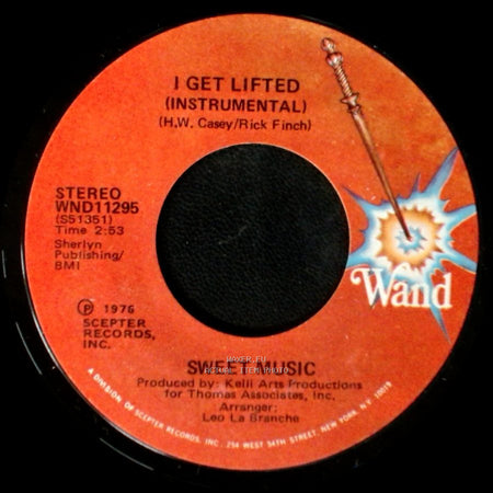 Sweet Music - I Get Lifted (Instrumental) / I Get Lifted side A