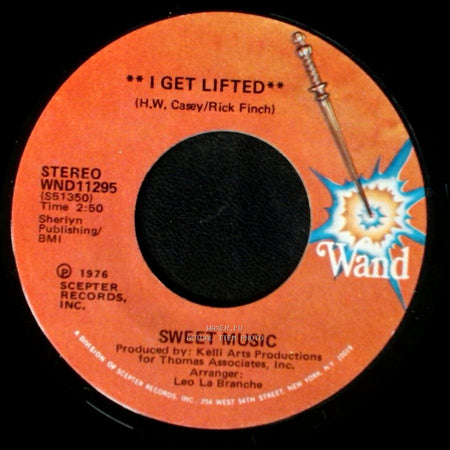 Sweet Music - I Get Lifted (Instrumental) / I Get Lifted side B