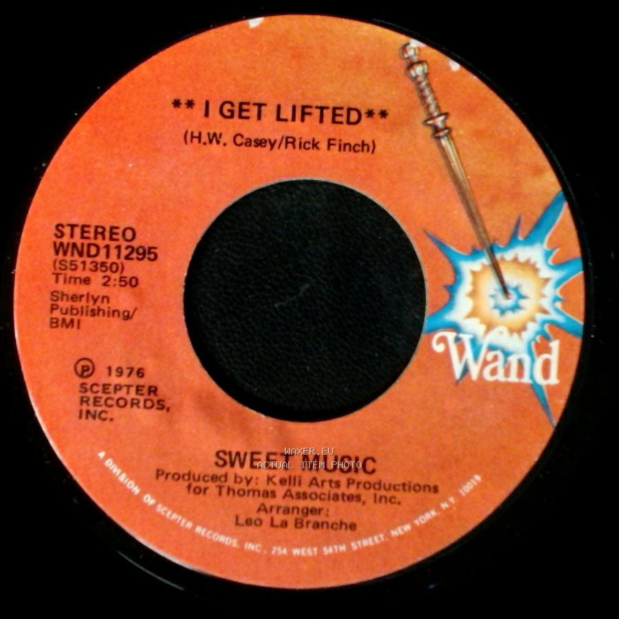 Sweet Music - I Get Lifted (Instrumental) / I Get Lifted side B